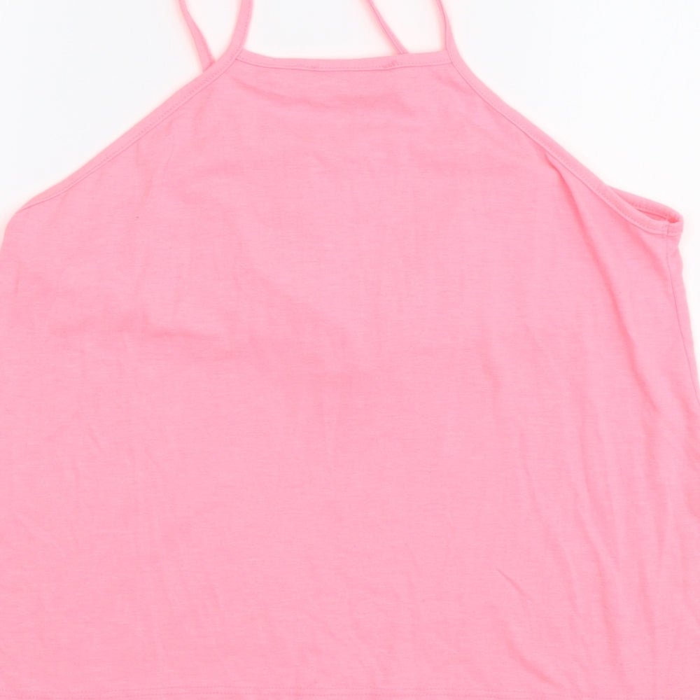 Atmosphere Womens Pink Polyester Camisole Tank Size 8 V-Neck