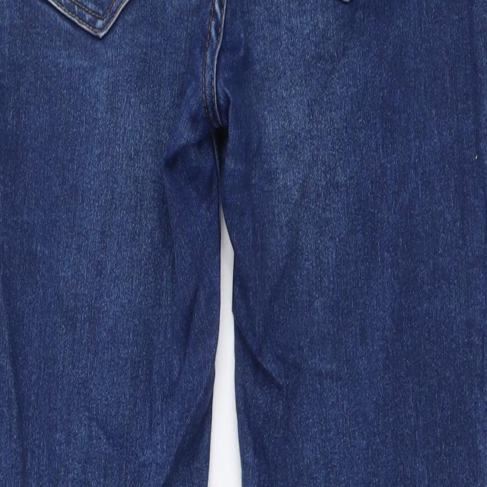 Pull&Bear Womens Blue Cotton Skinny Jeans Size M L27 in Regular Button