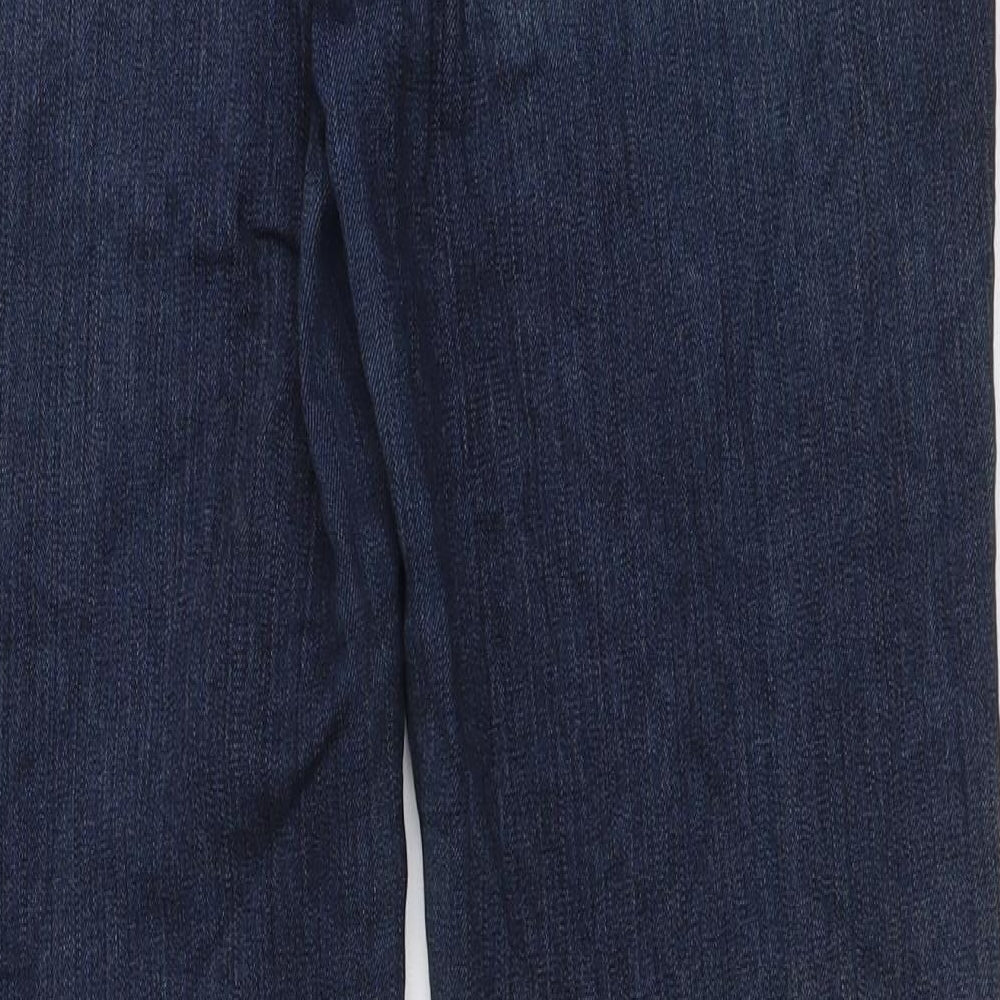 Paige Womens Blue Cotton Straight Jeans Size 30 in L37 in Regular Button
