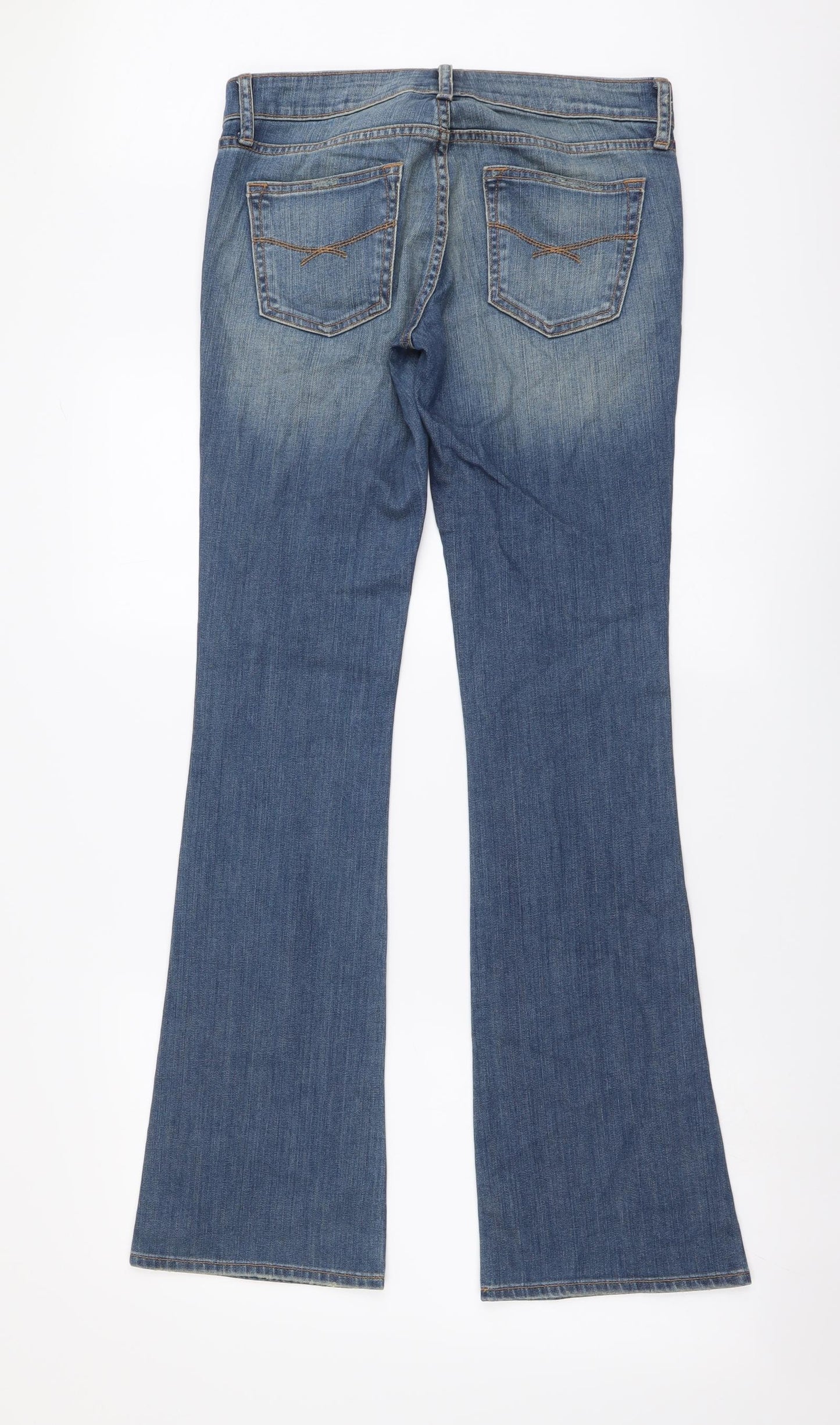 Gap Womens Blue Cotton Bootcut Jeans Size 26 in L32 in Regular Button