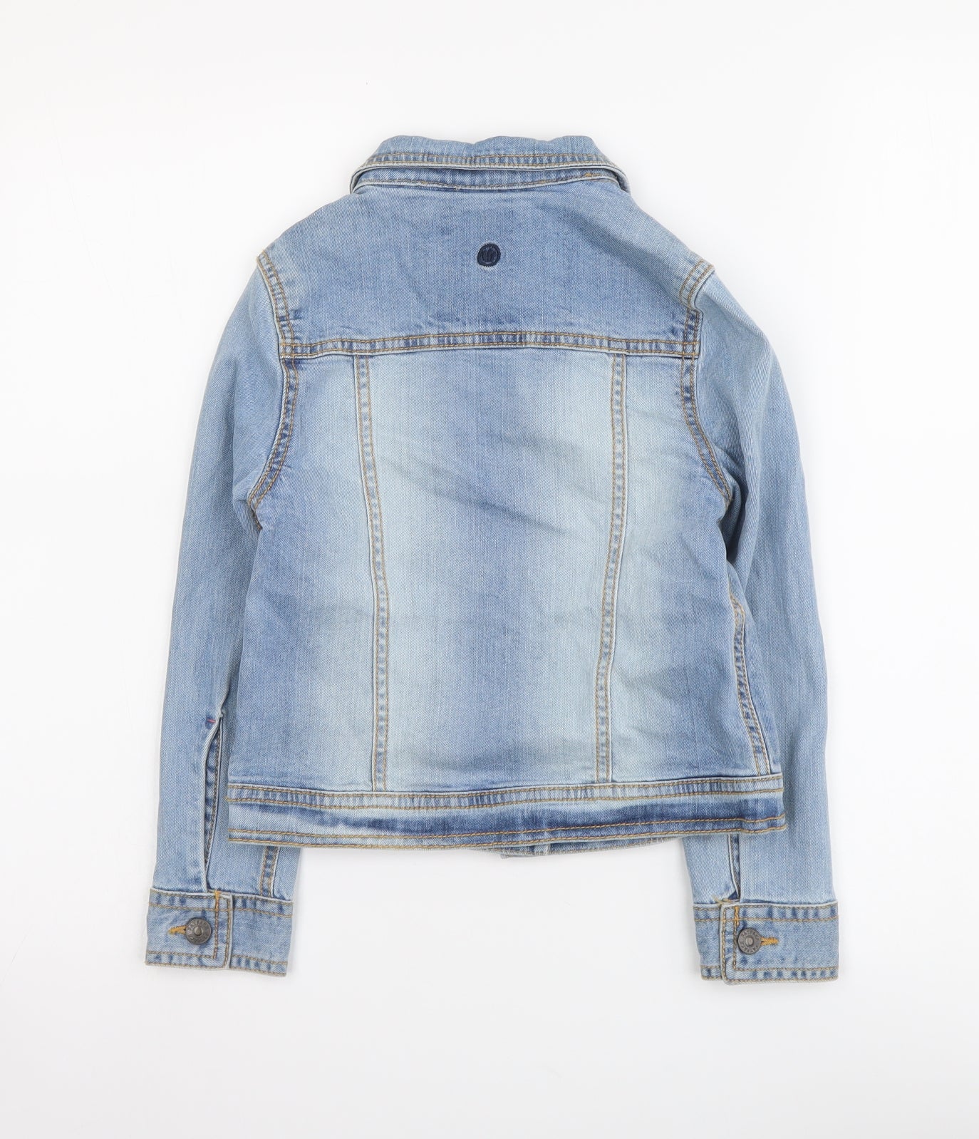 Fat Face Girls Blue Jacket Size 8-9 Years Button