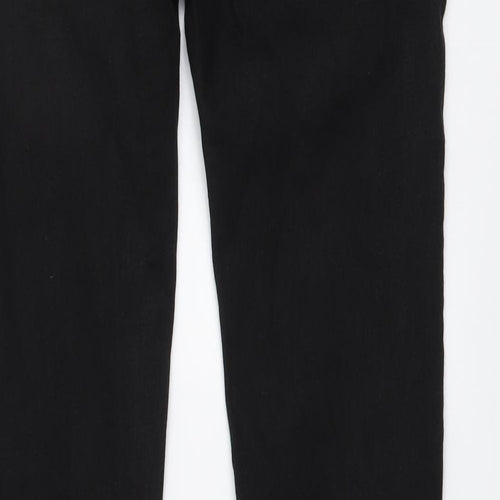 Topman Womens Black Cotton Skinny Jeans Size 30 in L30 in Regular Button