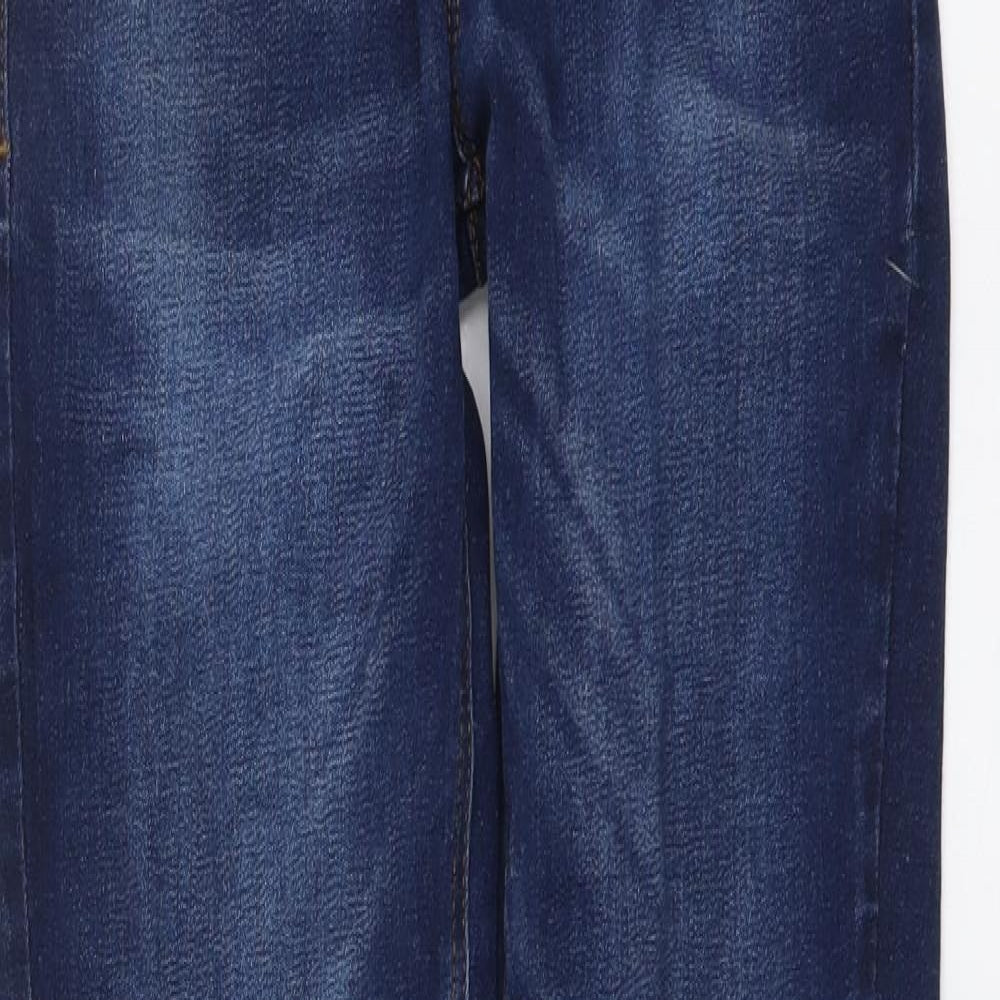 NEXT Boys Blue Cotton Skinny Jeans Size 12 Years Regular Button