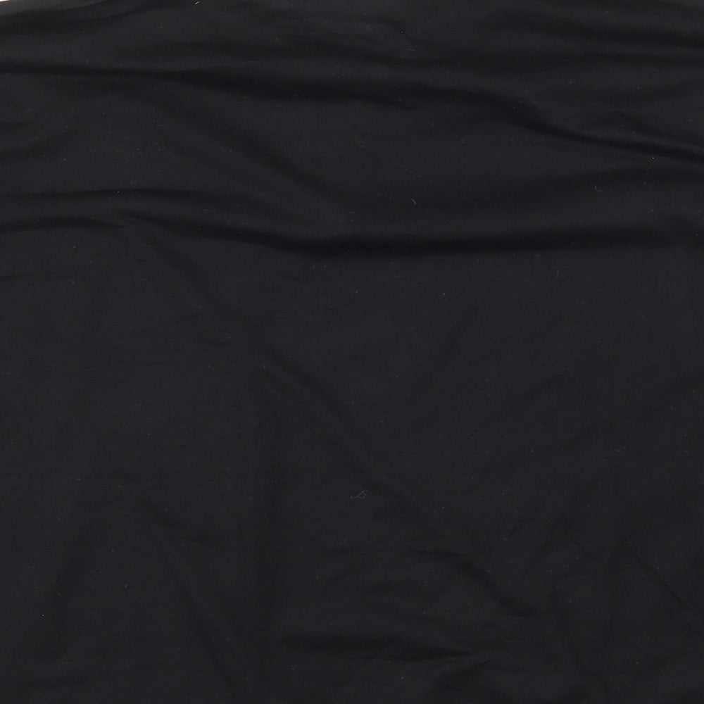 SheIn Girls Black Polyester Basic Polo Size 13-14 Years Collared Button