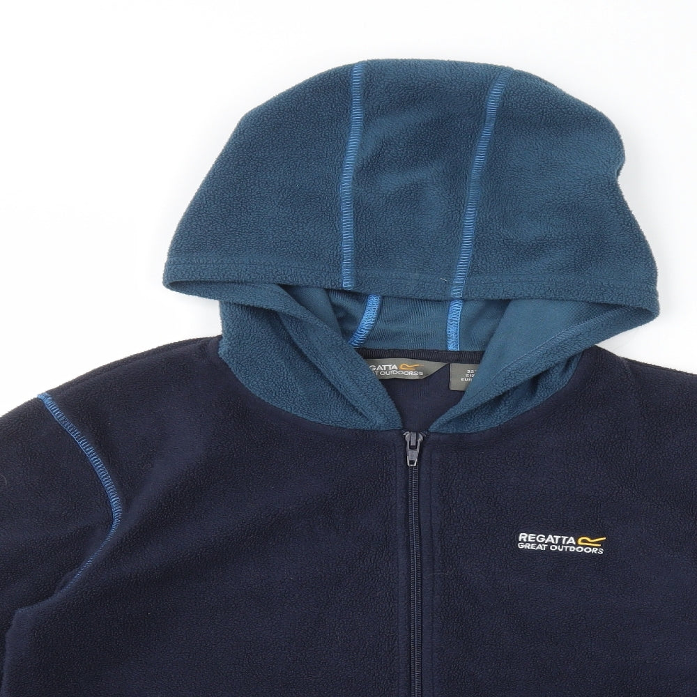 Regatta Mens Blue Polyester Full Zip Hoodie Size S