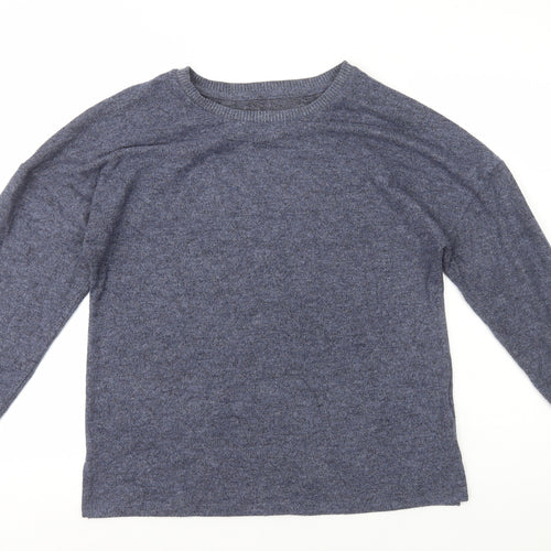 Primark Womens Blue Round Neck Polyester Pullover Jumper Size M