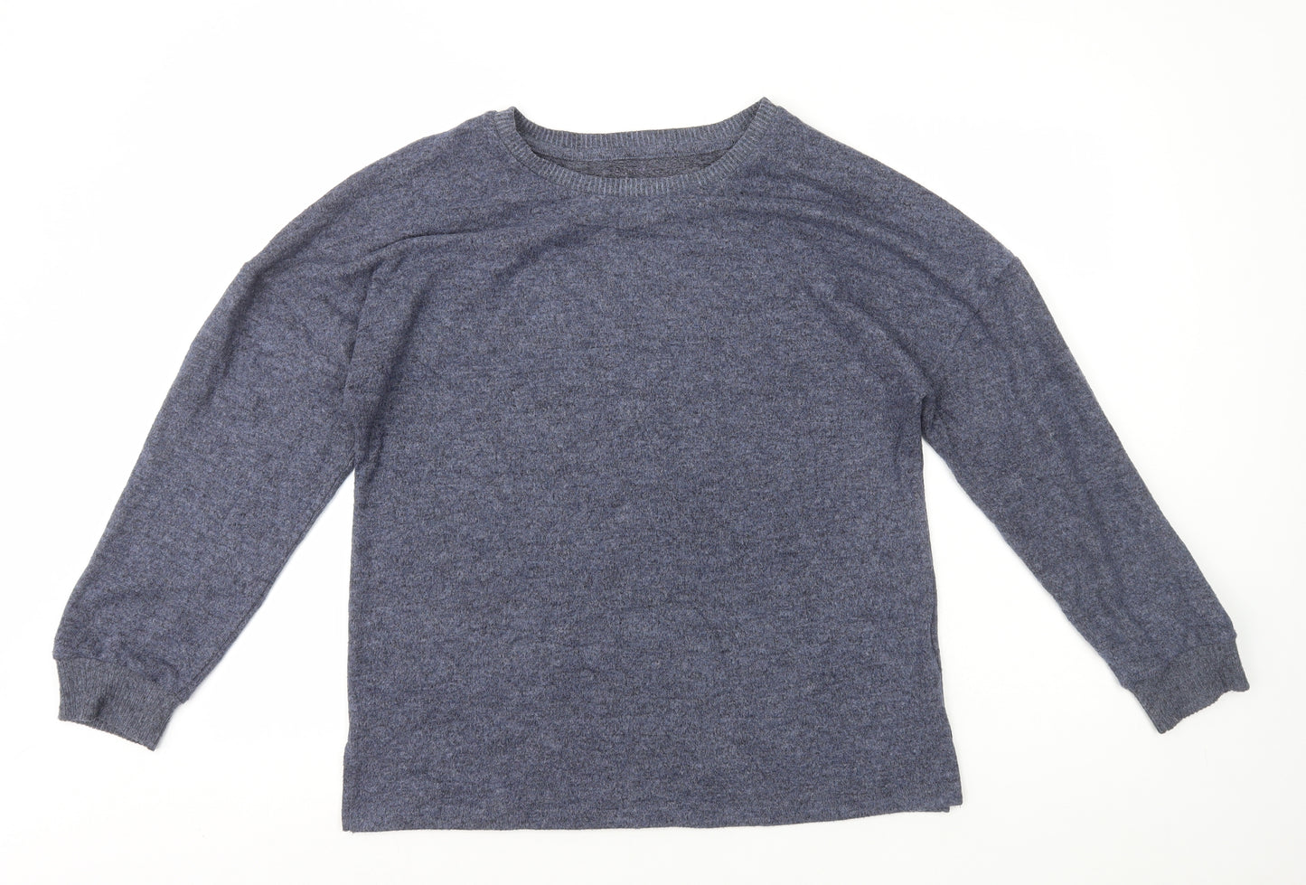 Primark Womens Blue Round Neck Polyester Pullover Jumper Size M