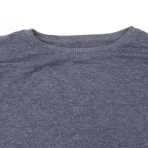 Primark Womens Blue Round Neck Polyester Pullover Jumper Size M