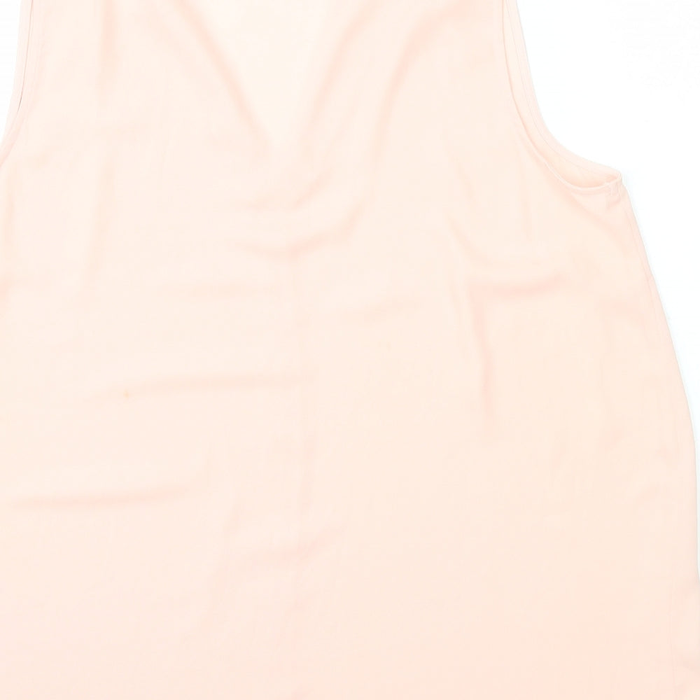 Bonmarché Womens Pink Polyester Basic Blouse Size 16 Collared