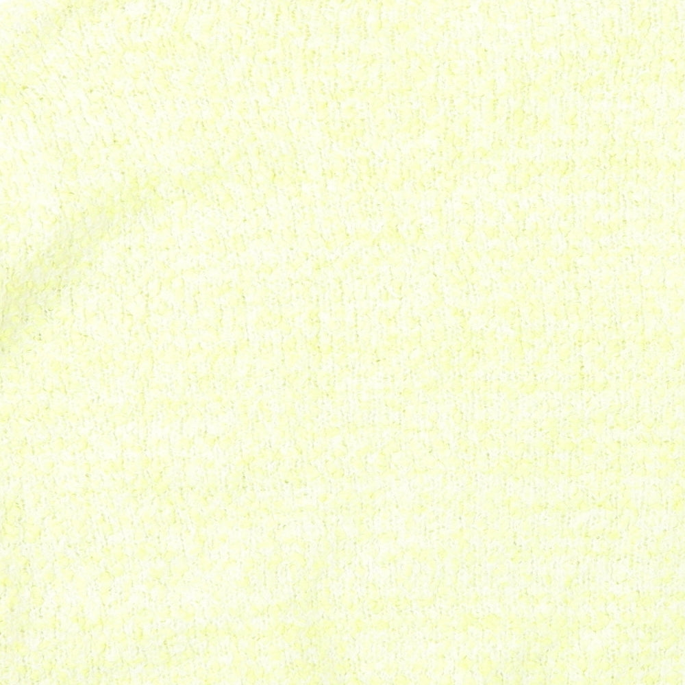 Primark Womens Yellow Round Neck Polyester Pullover Jumper Size 12 - Mohair