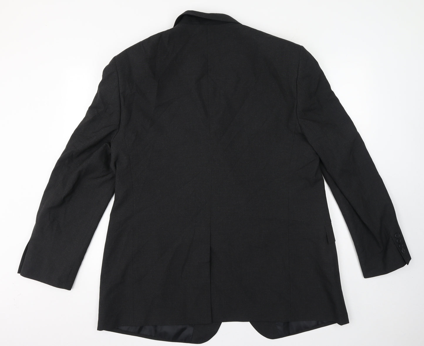 Marks and Spencer Mens Black Polyester Jacket Blazer Size 48