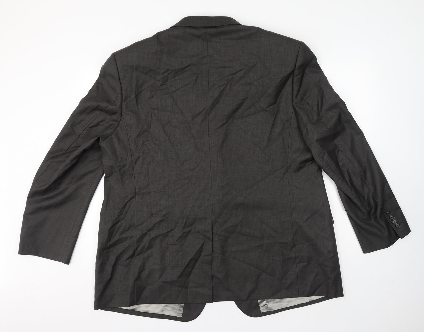 Marks and Spencer Mens Grey Wool Jacket Blazer Size 50