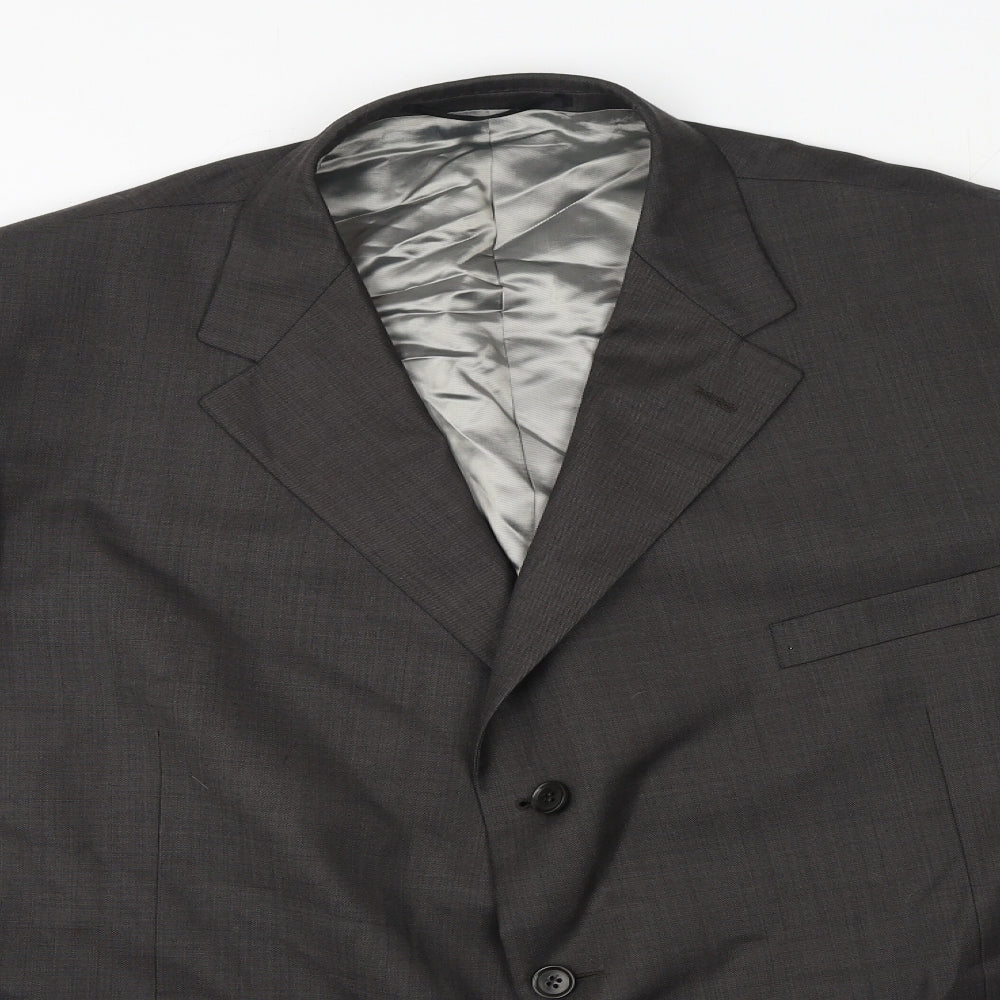 Marks and Spencer Mens Grey Wool Jacket Blazer Size 50