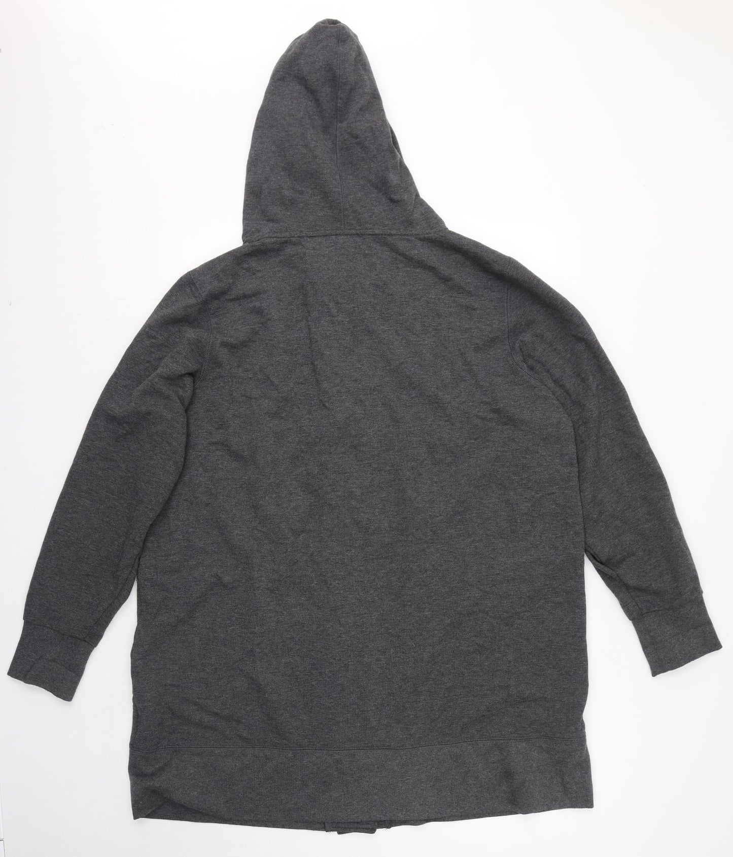 Avon Womens Grey Solid Polyester Kimono Gown Size 22 Button