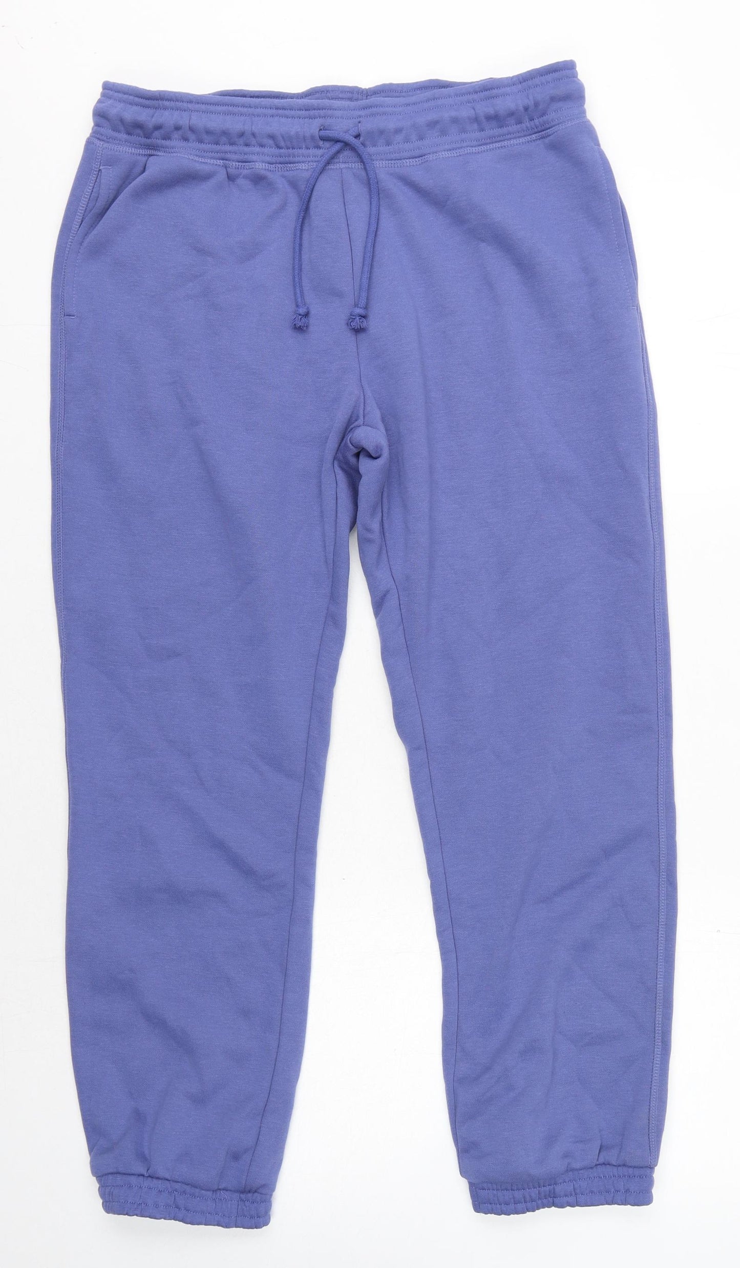 Primark Womens Blue Polyester Sweatpants Trousers Size M L27 in Regular Drawstring