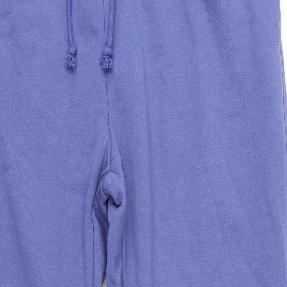 Primark Womens Blue Polyester Sweatpants Trousers Size M L27 in Regular Drawstring