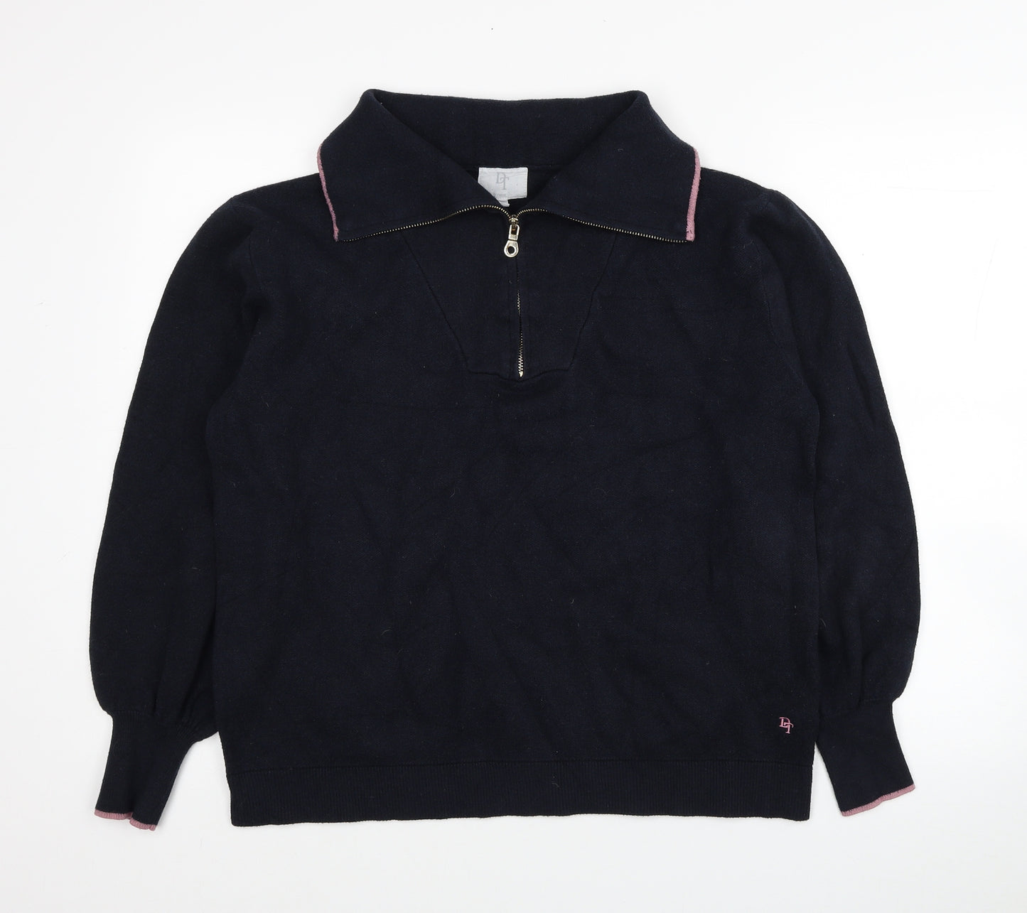 NEXT Womens Blue Viscose Pullover Sweatshirt Size 14 Pullover