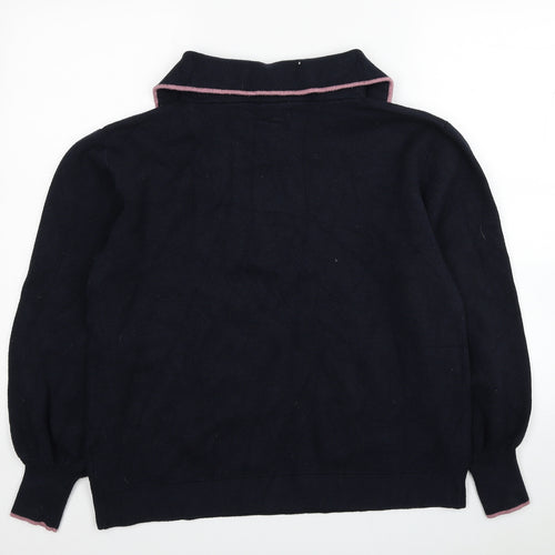 NEXT Womens Blue Viscose Pullover Sweatshirt Size 14 Pullover