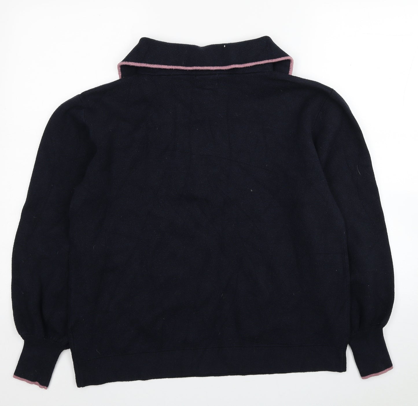 NEXT Womens Blue Viscose Pullover Sweatshirt Size 14 Pullover