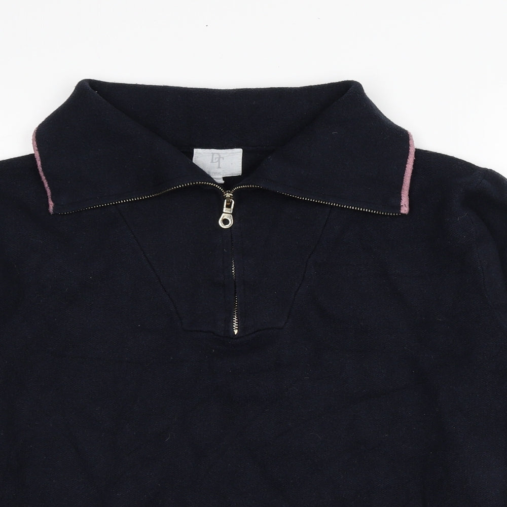 NEXT Womens Blue Viscose Pullover Sweatshirt Size 14 Pullover