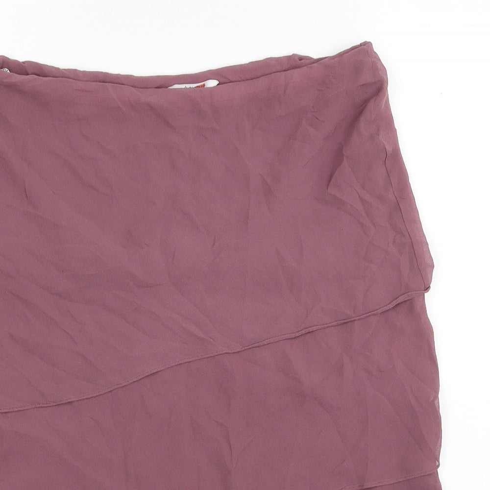 Autograph Womens Pink Silk Swing Skirt Size 10