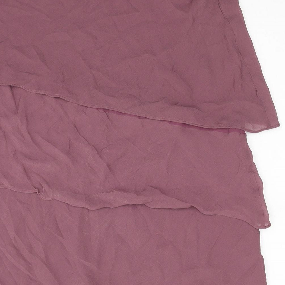 Autograph Womens Pink Silk Swing Skirt Size 10