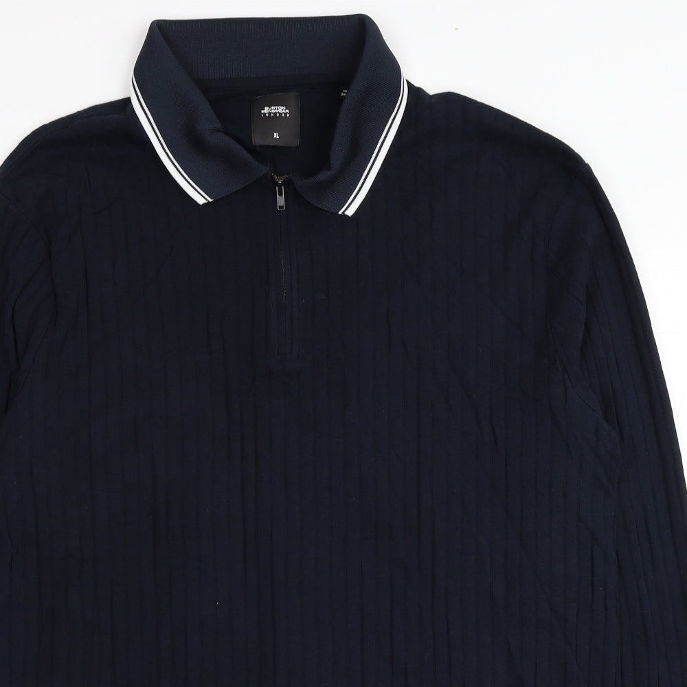 Burton Mens Blue Cotton Pullover Sweatshirt Size XL