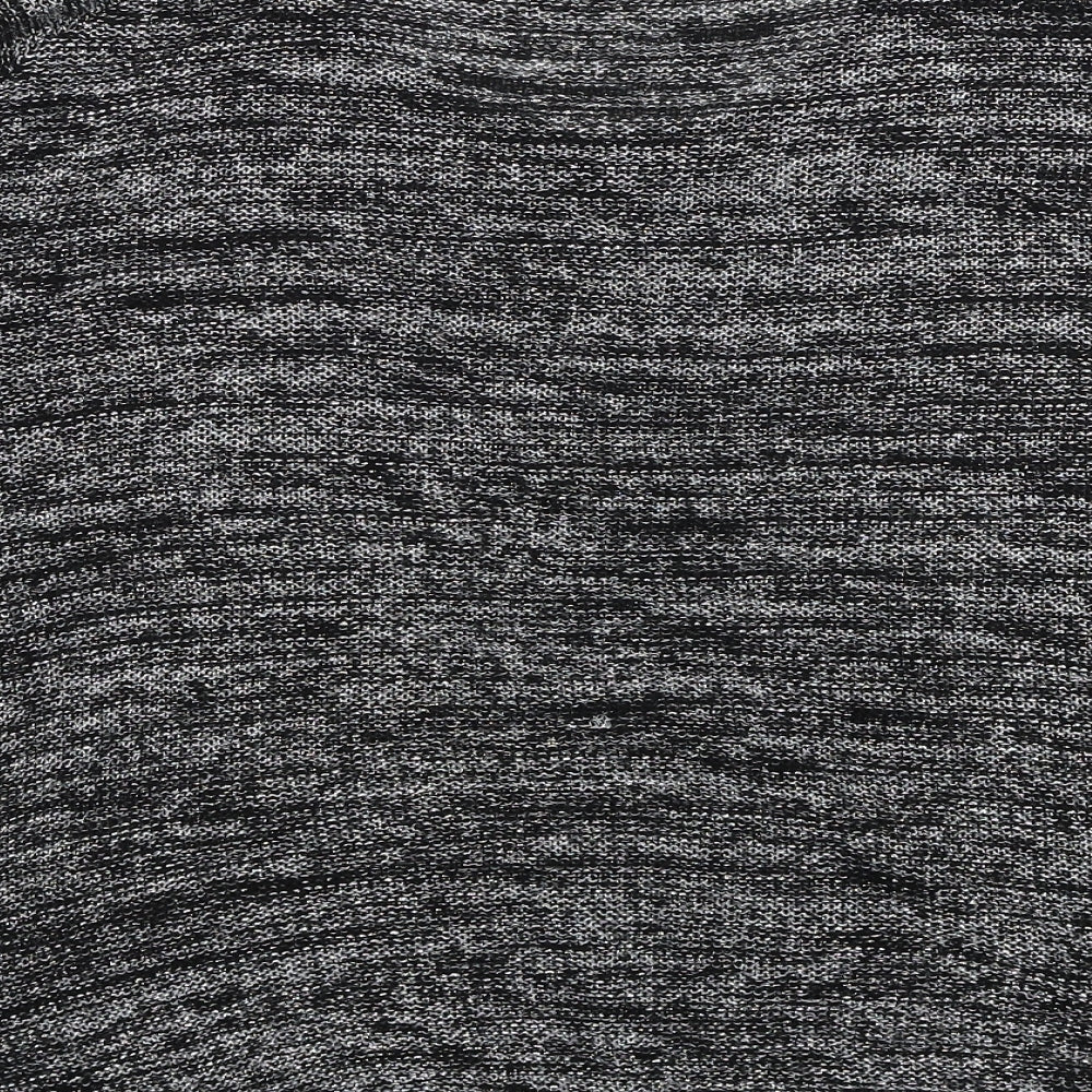 Preworn Womens Black Round Neck Acrylic Pullover Jumper Size 14