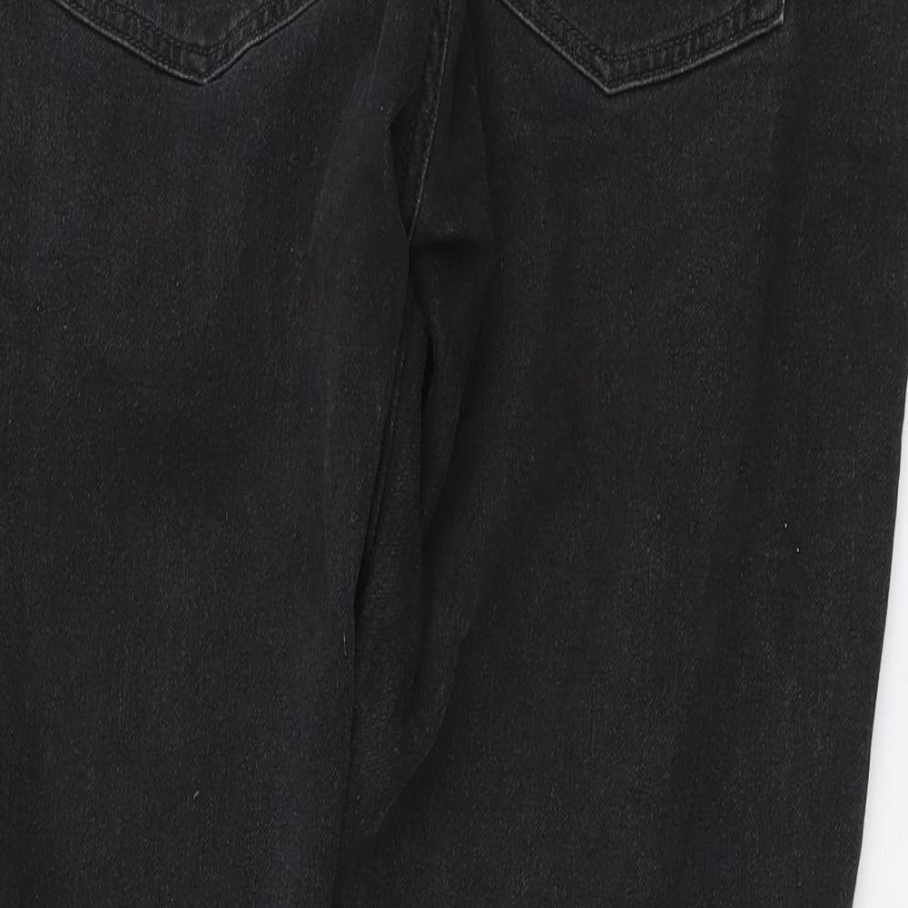 Threadbare Mens Black Cotton Jogger Trousers Size 2XL L31 in Regular Drawstring