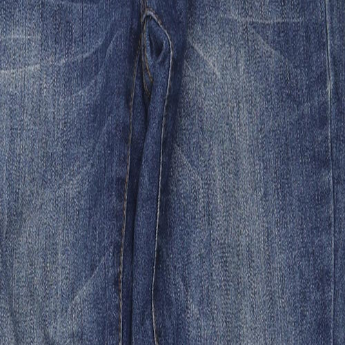 Denim & Co. Womens Blue Polyester Skinny Jeans Size 8 L30 in Regular Zip