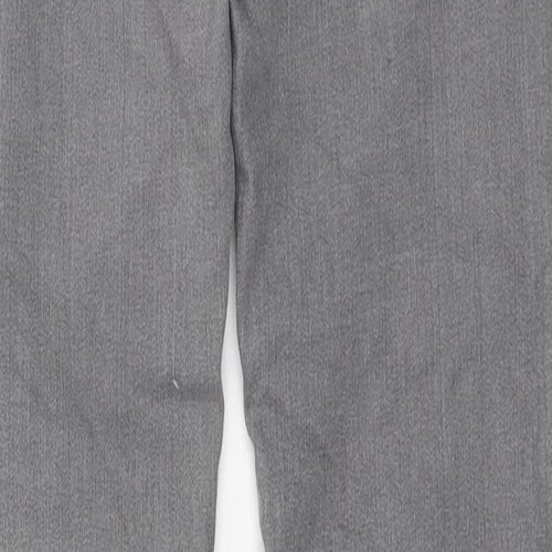 Denim & Co. Womens Grey Cotton Skinny Jeans Size 8 L31 in Regular Zip