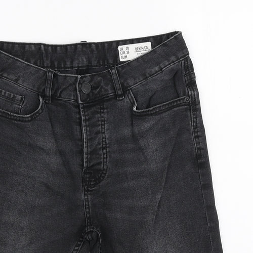 Denim & Co. Mens Grey Cotton Bermuda Shorts Size 28 in L10 in Regular Zip