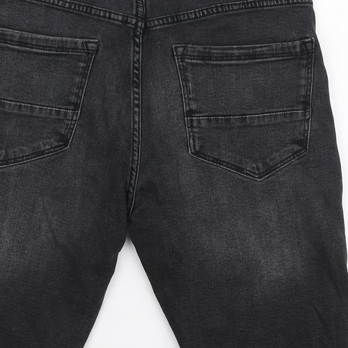Denim & Co. Mens Grey Cotton Bermuda Shorts Size 28 in L10 in Regular Zip
