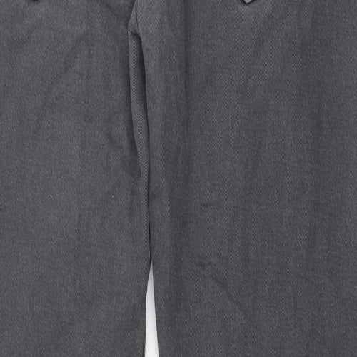 Denim & Co. Mens Grey Cotton Straight Jeans Size 28 in L30 in Regular Zip