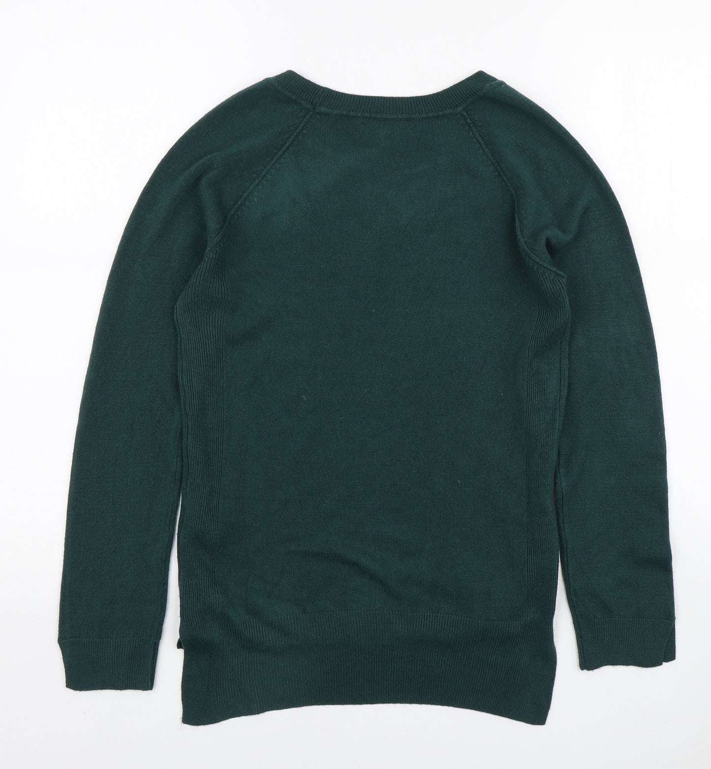 Atmosphere Womens Green Round Neck Acrylic Pullover Jumper Size 10