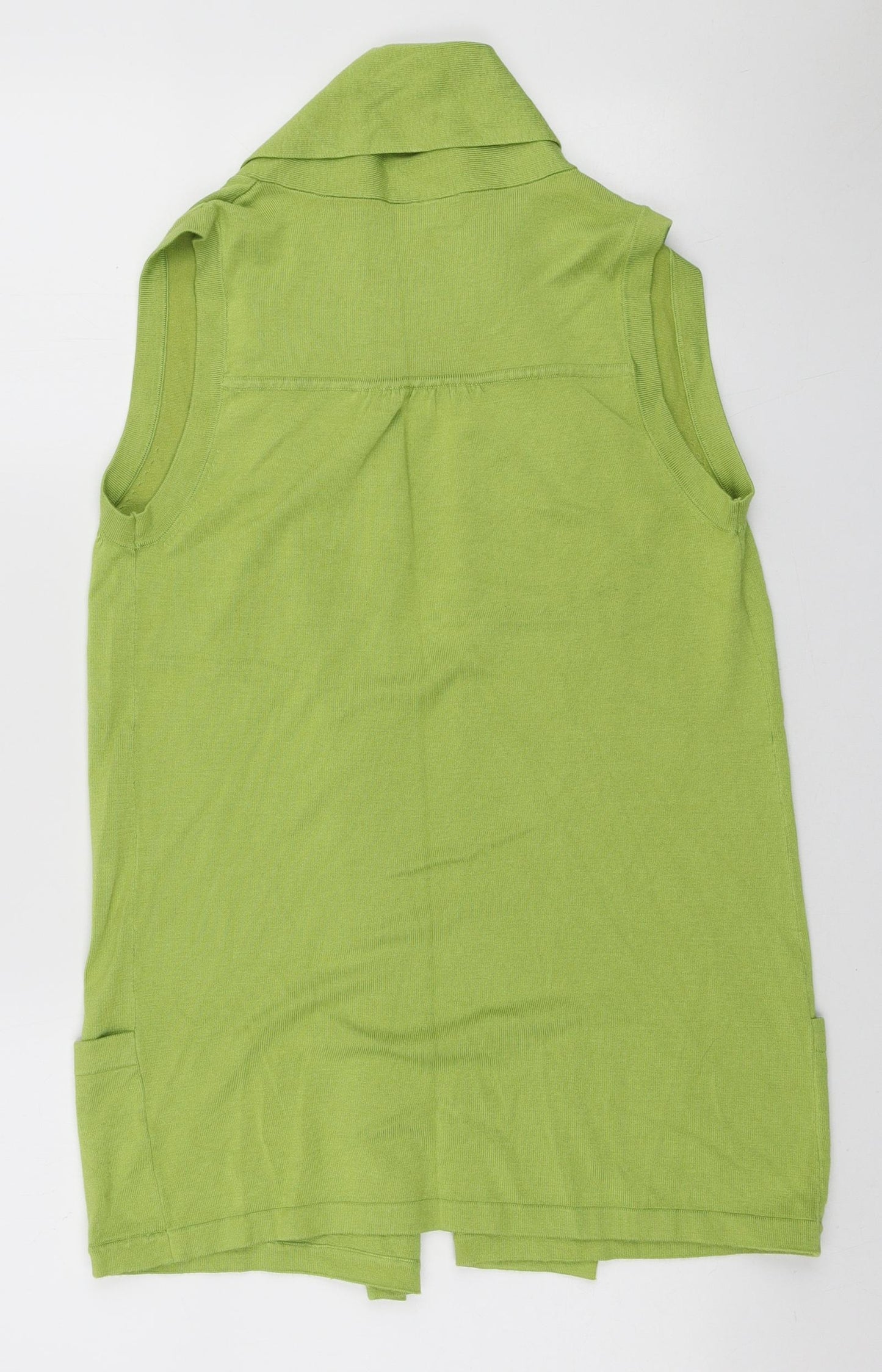 Wallis Womens Green V-Neck Viscose Cardigan Jumper Size S