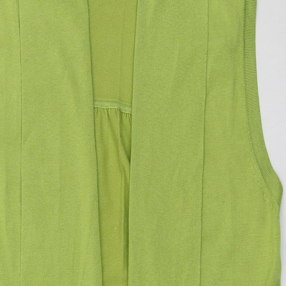 Wallis Womens Green V-Neck Viscose Cardigan Jumper Size S