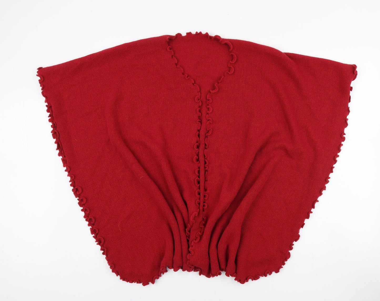 Inkita Womens Red Alpaca Shawl/Wrap