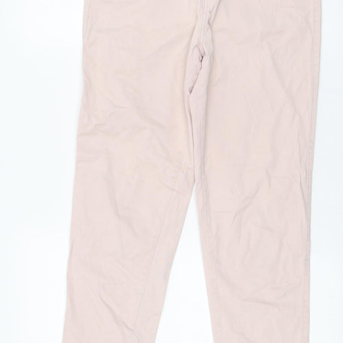 F&F Womens Pink Cotton Skinny Jeans Size 10 L27 in Regular Zip
