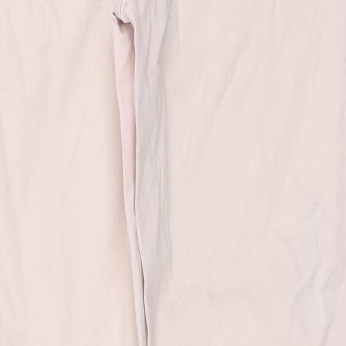 F&F Womens Pink Cotton Skinny Jeans Size 10 L27 in Regular Zip