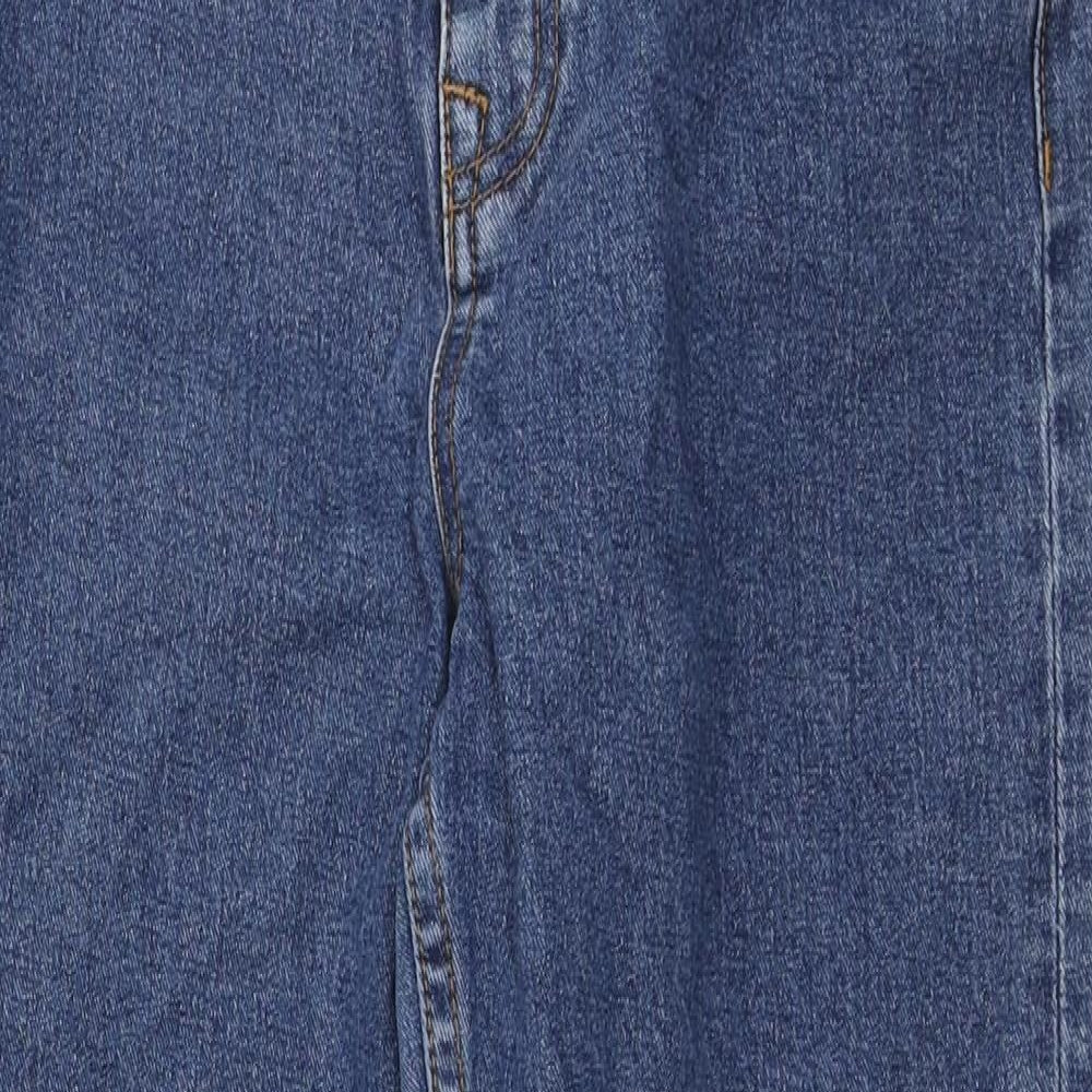 Object Womens Blue Cotton Mom Jeans Size M L26 in Regular Zip