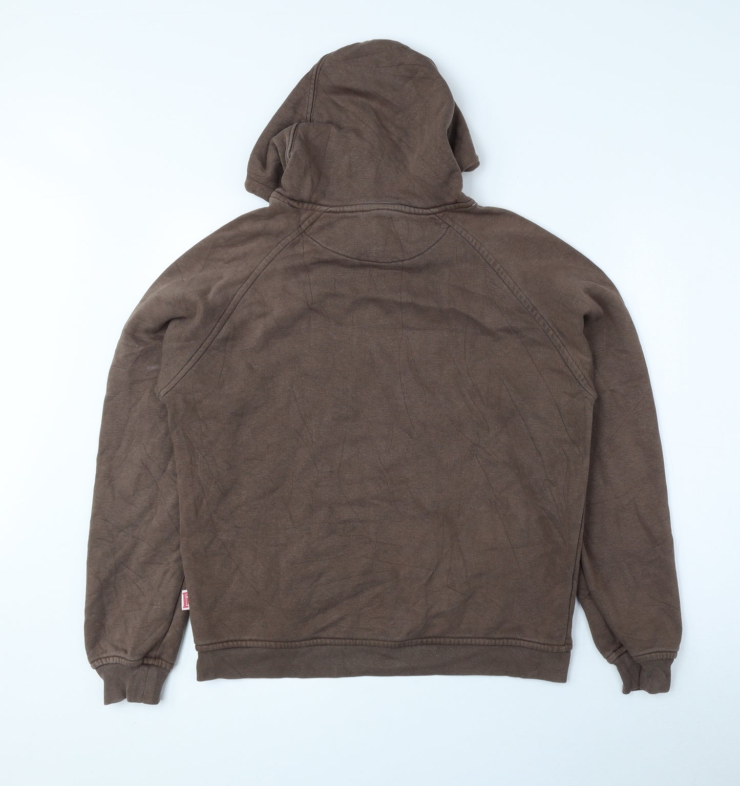 Lazy Lady Womens Brown Cotton Pullover Hoodie Size 12 Pullover