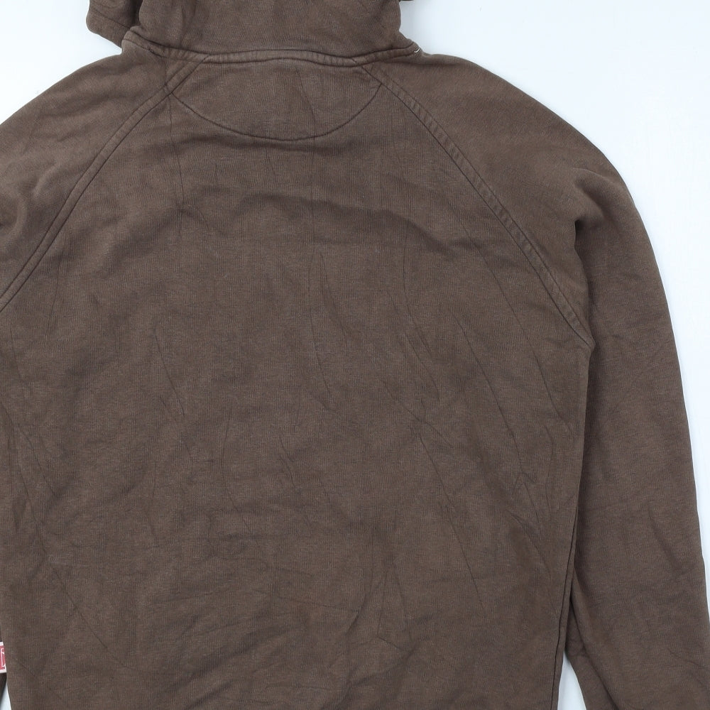 Lazy Lady Womens Brown Cotton Pullover Hoodie Size 12 Pullover