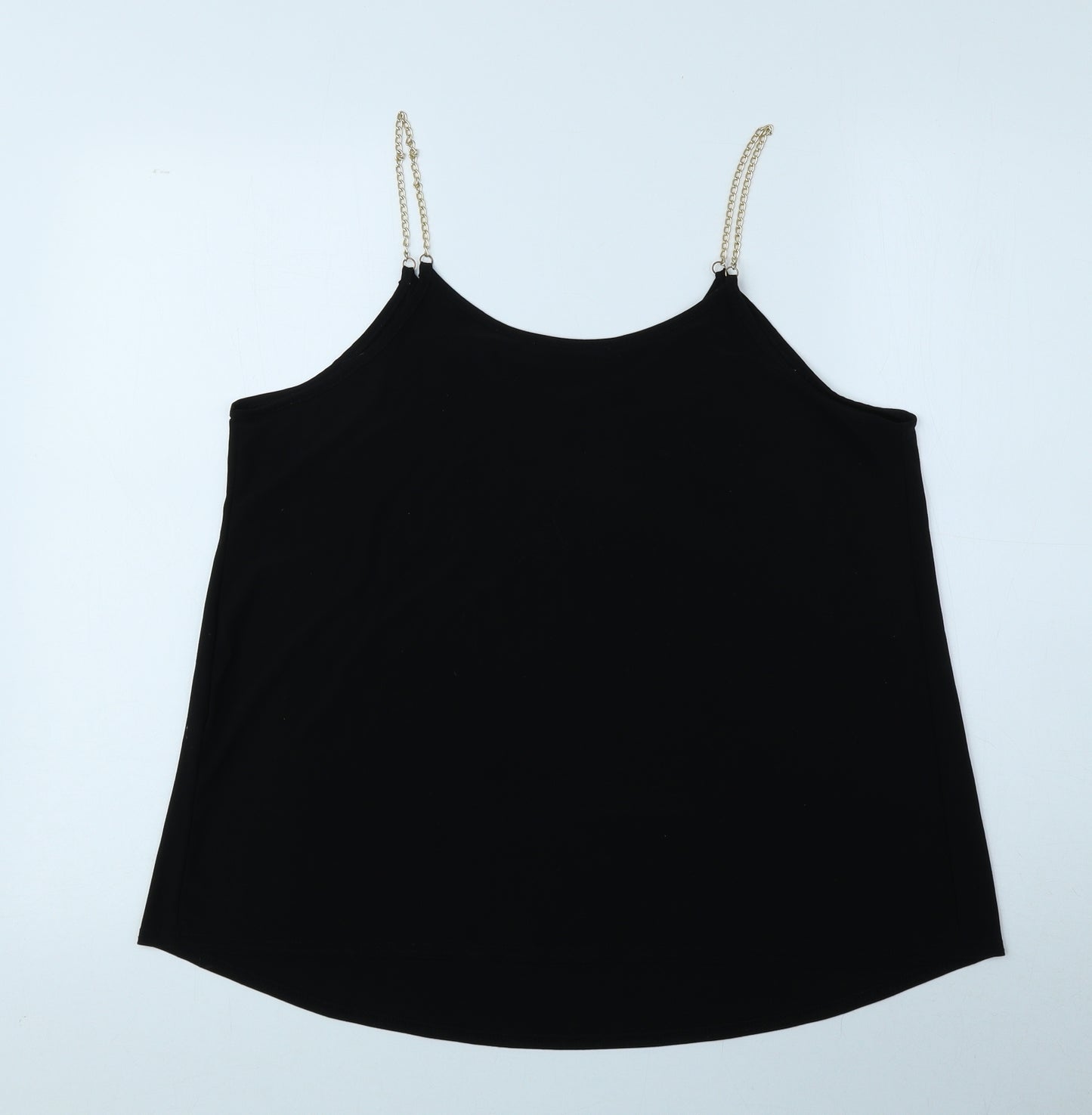 Atmosphere Womens Black Polyester Camisole Tank Size 16 V-Neck