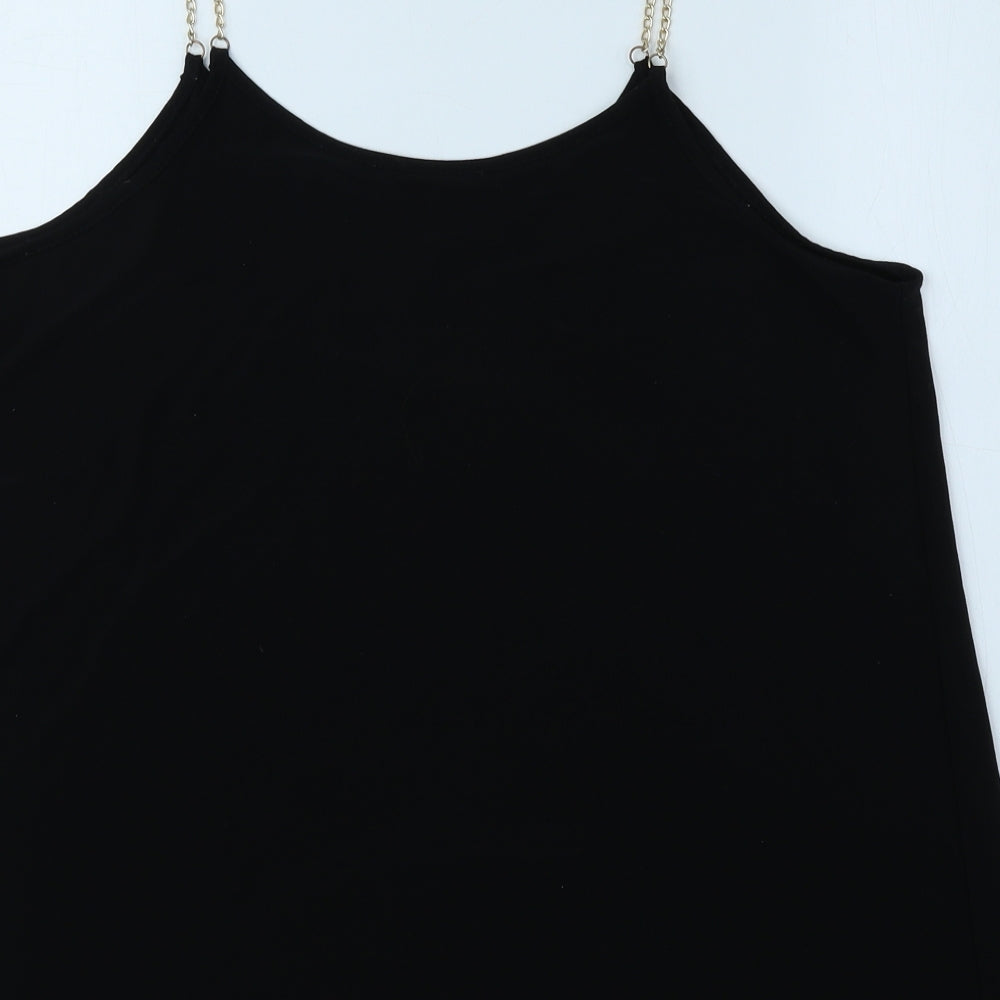 Atmosphere Womens Black Polyester Camisole Tank Size 16 V-Neck