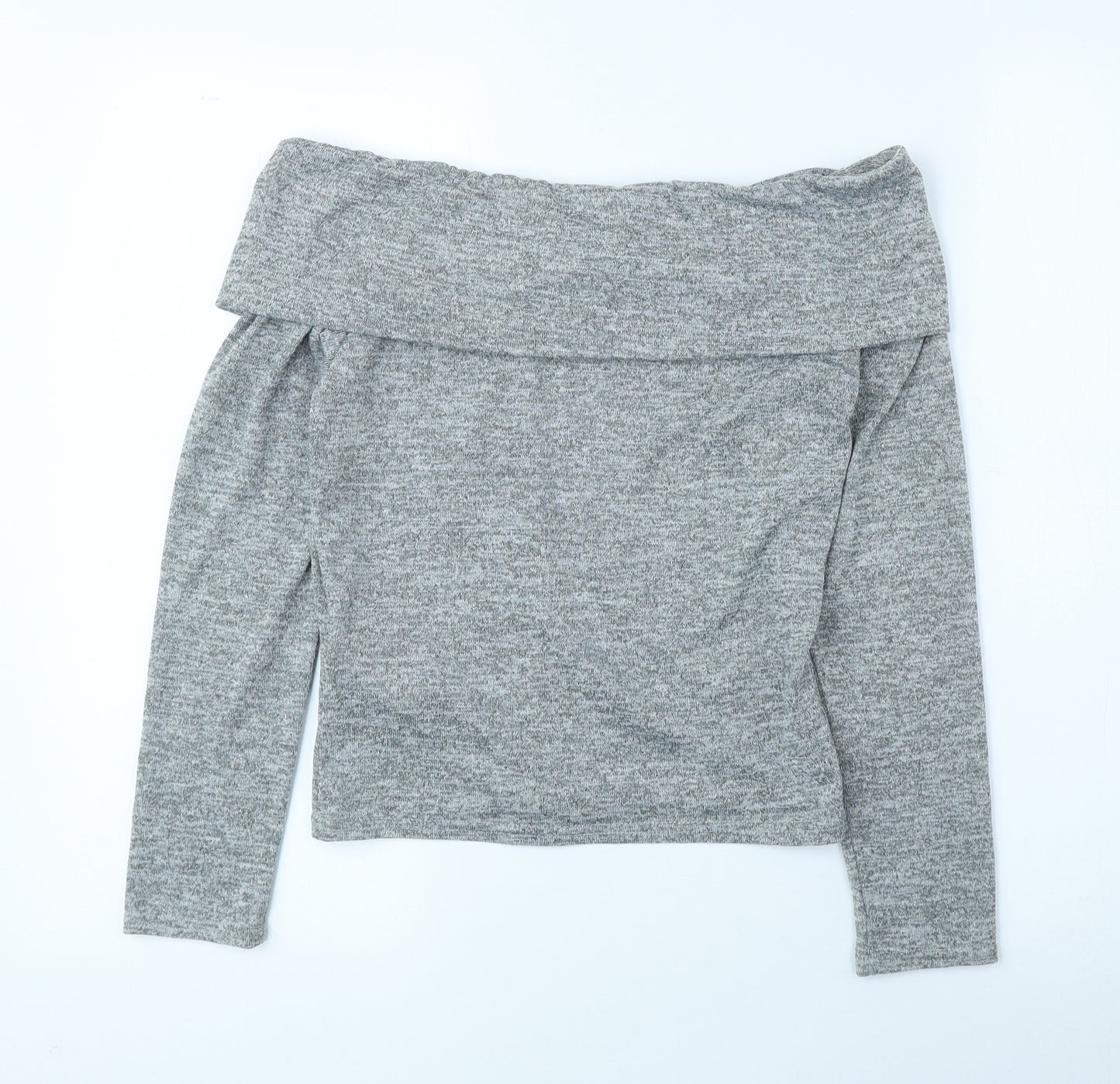 New Look Girls Grey Roll Neck Polyester Pullover Jumper Size 14-15 Years Pullover