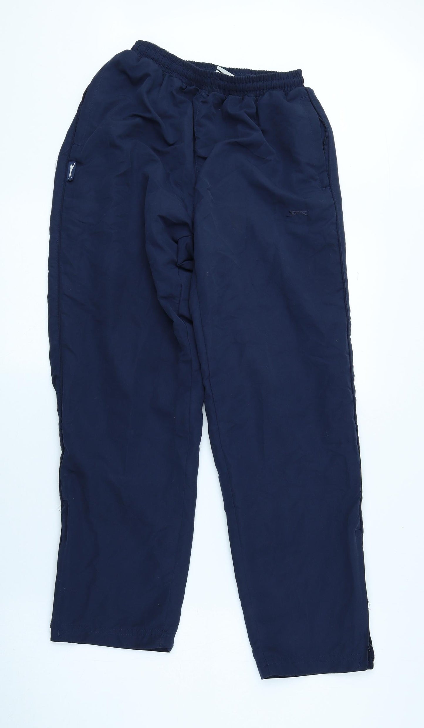 Slazenger Boys Blue Polyester Jogger Trousers Size 11-12 Years Regular Pullover