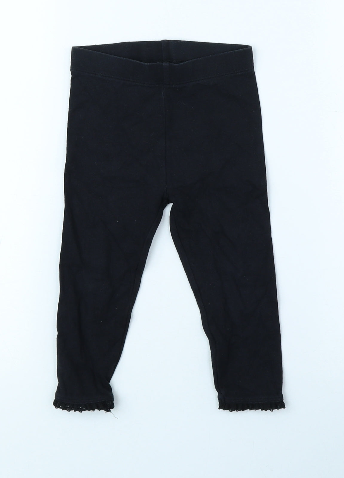 NEXT Black Cotton Pedal Pusher Leggings Size 12-18 Months Pullover