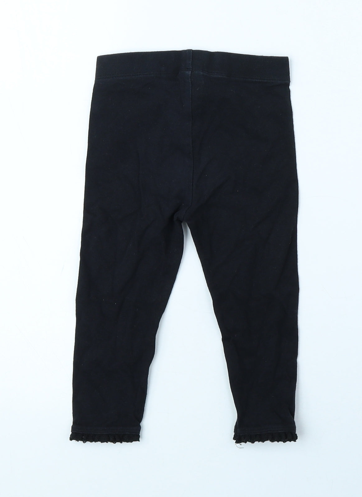 NEXT Black Cotton Pedal Pusher Leggings Size 12-18 Months Pullover