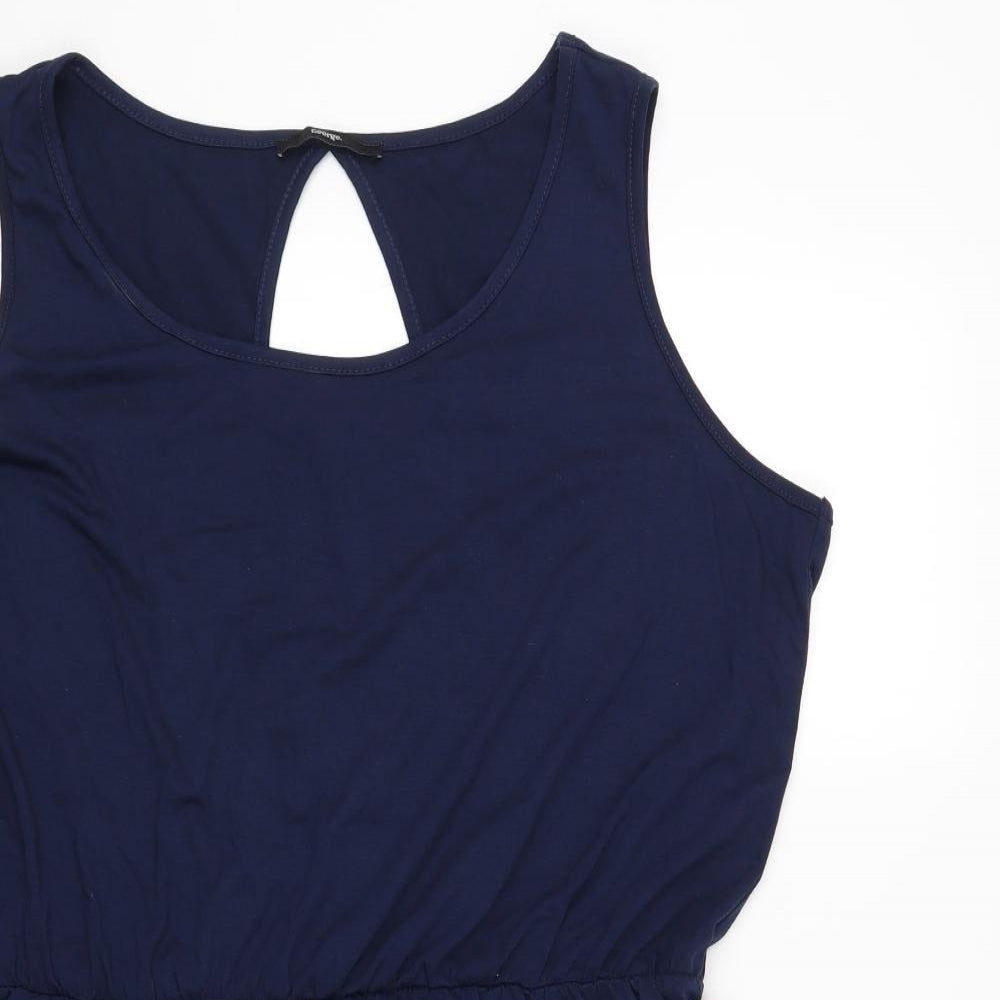 George Womens Blue Viscose Fit & Flare Size 22 Round Neck Pullover